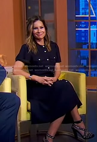 Rebecca's navy utility shirtdress on Good Morning America