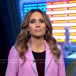 Rhiannon’s pink floral blazer on Good Morning America