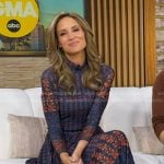 Rhiannon’s blue floral dress on Good Morning America