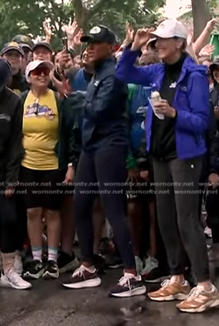 Robin’s burgundy sneakers on Good Morning America