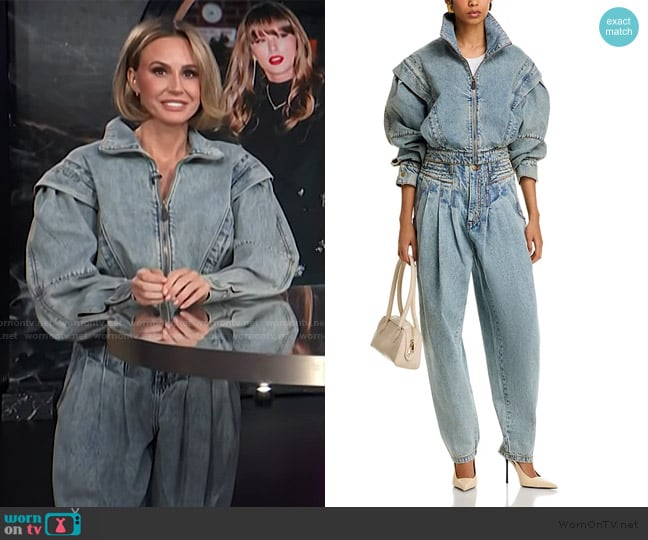 Ronny Kobo Evie Denim Jacket worn by Keltie Knight on E! News