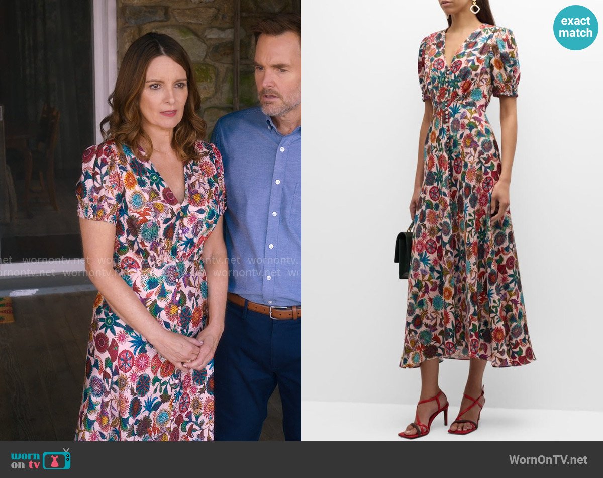 Saloni Lea Dress in Sugar Adorning worn by Kate (Tina Fey) on The Four Seasons