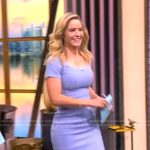 Sara’s blue scoop neck dress on The View