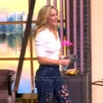 Sara’s floral cutout jeans on The View