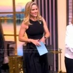Sara’s sleeveless mixed media dress on The View
