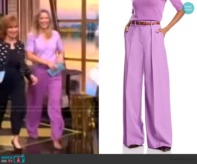 Veronica Beard Sonia Pants worn by Sara Haines on The View