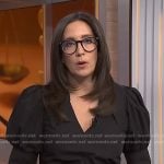 Savannah’s black collared puff sleeve dress on NBC News Daily