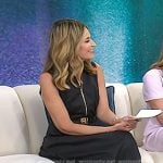 Savannah’s black platform sandals on Today