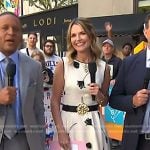 Savannah’s white floral asymmetric dress on Today