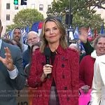Savannah’s red lace trench coat on Today