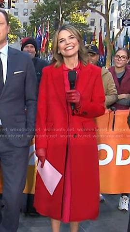 Savannah's red coat on Today