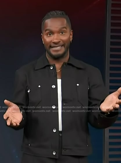 Scott's black jacket on Access Hollywood