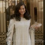 Seema’s metallic clutch on And Just Like That