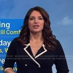Maria’s black contrast trim blazer dress on Today