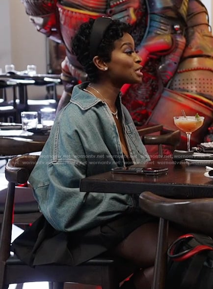 Shamea's denim jacket on The Real Housewives of Atlanta