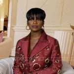 Shamea’s grommet detail confessional blazer on The Real Housewives of Atlanta