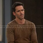 Shawn’s brown long sleeve tee on Days of our Lives