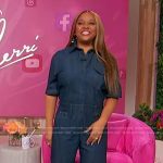 Sherri’s denim jumpsuit on Sherri