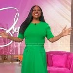 Sherri’s green knit dress on Sherri