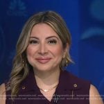 Silvana Henao's purple zip dress on NBC News Daily