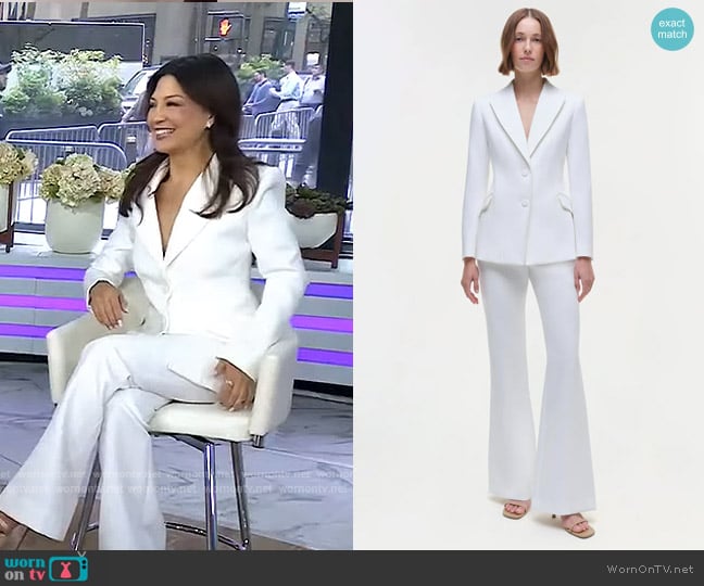 Simkhai Maddix Blazer and Kenna Trouser worn by Ming-Na Wen on Today