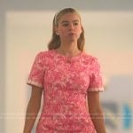 Simone’s pink short sleeved dress on Sirens