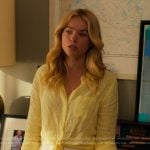 Simone’s yellow eyelet shirt on Sirens