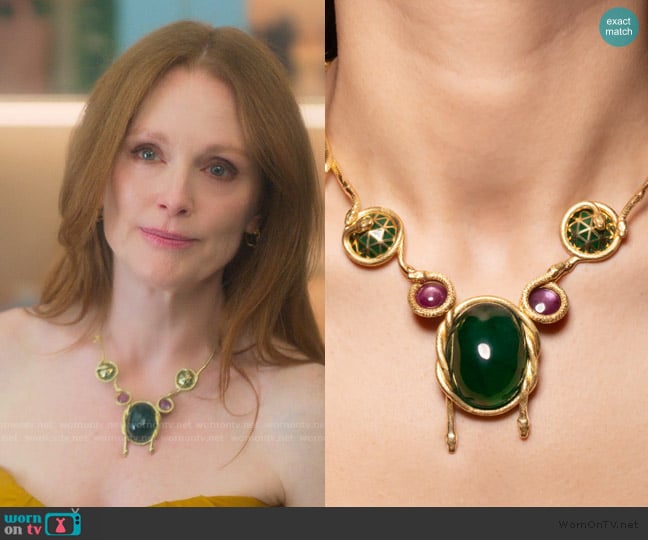 Solange Treasure Necklace worn by Michaela Kell (Julianne Moore) on Sirens
