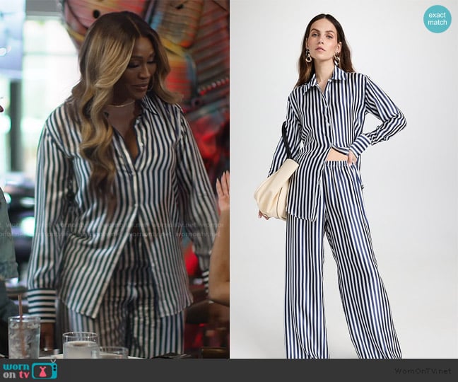 Sprwmn Button Up Shirt worn by Cynthia Bailey on The Real Housewives of Atlanta
