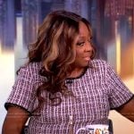 Star Jones’s tweed shift dress on The View