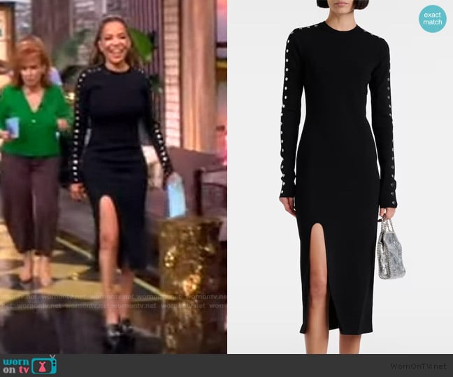 Stella McCartney Knitted midi dress worn by Sunny Hostin on The View