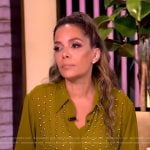 Sunny’s green studded blouse on The View