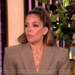 Sunny’s khaki oversized blazer on The View