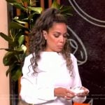 Sunny’s white gathered top on The View