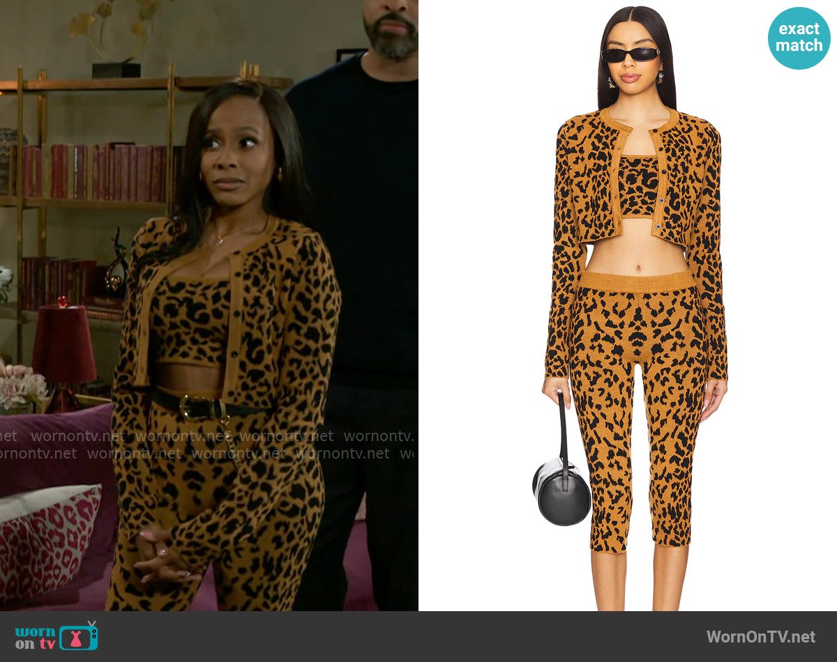 Superdown Lyle Knit Set worn by Hayley Lawson (Marquita Goings) on Beyond the Gates