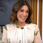 Suzy Welch’s floral blouse on CBS Mornings