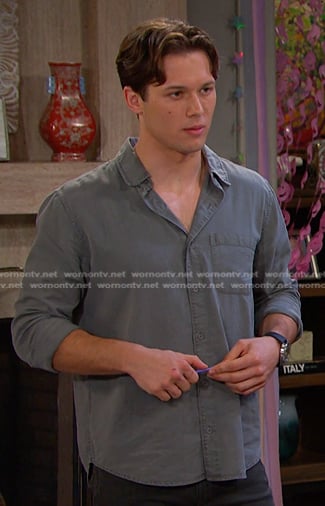 Tate’s grey shirt on Days of our Lives