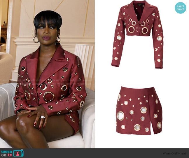 The Brand Label Circle of Life Blazer worn by Shamea Morton Mwangi on The Real Housewives of Atlanta