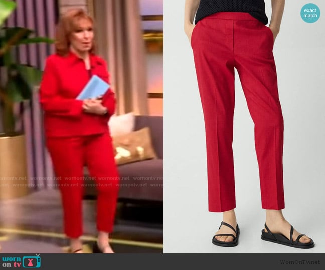 Theory Treeca 'Good Linen' Pull-On Pants worn by Joy Behar on The View