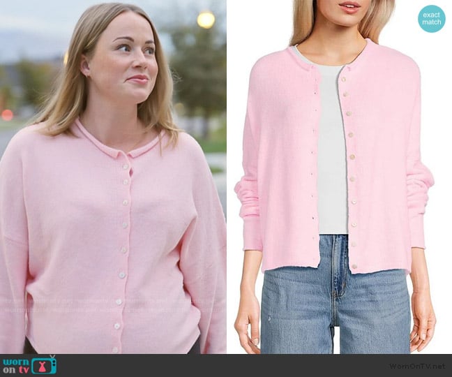 Things Between Piper Button-Front Cardigan worn by Whitney Leavitt on The Secret Lives of Mormon Wives