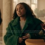 Tiffany’s green mohair coat on The Chi