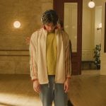 Tobias’s colorblock hight top sneakers on Etoile