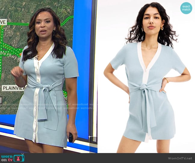 Toccin X RTR Front V-Neck T Shirt Dress worn by Adelle Caballero on Today