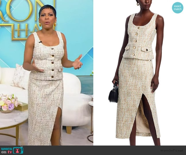 Toccin Georgia Button Front Top worn by Tamron Hall on Tamron Hall Show