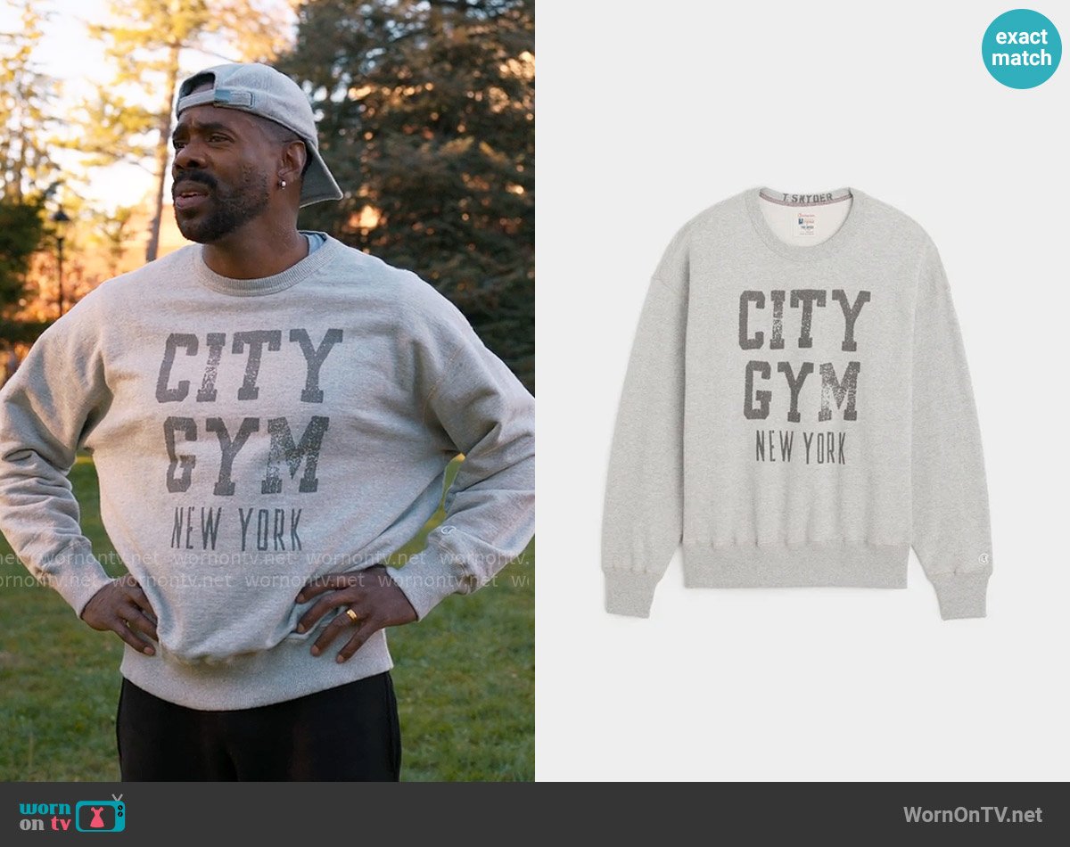 Todd Snyder + Champion City Gym Sweatshirt worn by Danny (Colman Domingo) on The Four Seasons