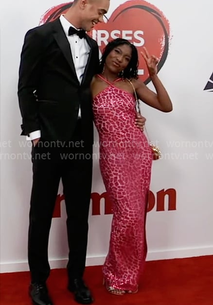 Trina’s pink Nurses Ball dress on General Hospital