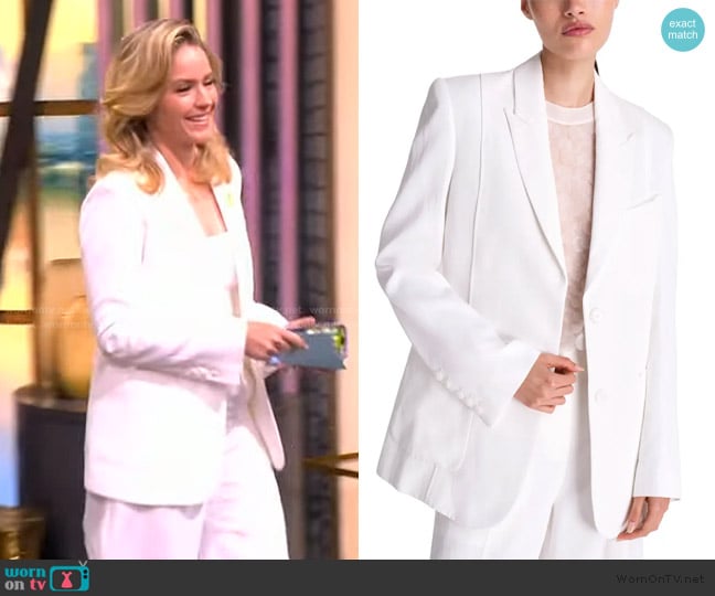 TWP Morgans Blazer worn by Sara Haines on The View