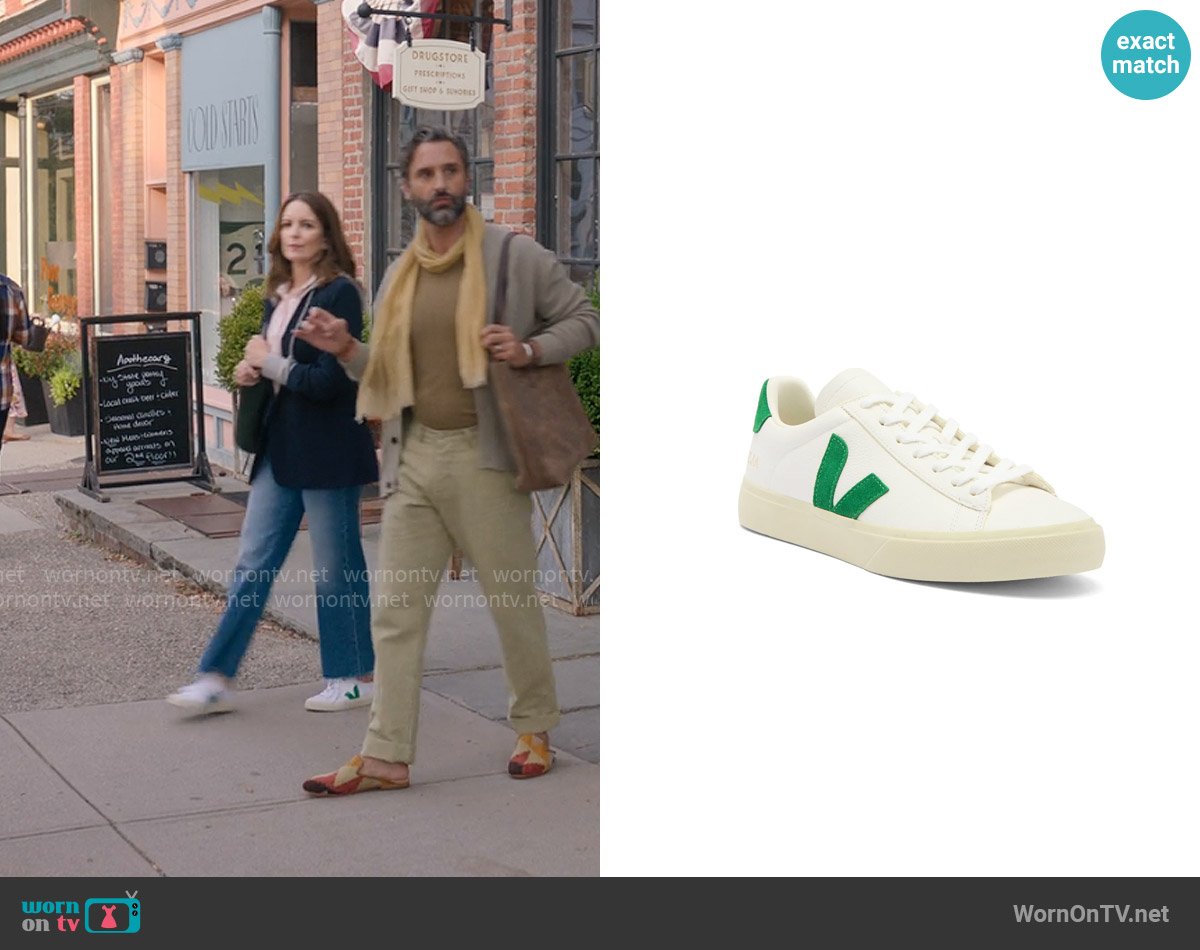 Veja Campo Sneakers in  Extra-White/ Emeraude worn by Kate (Tina Fey) on The Four Seasons