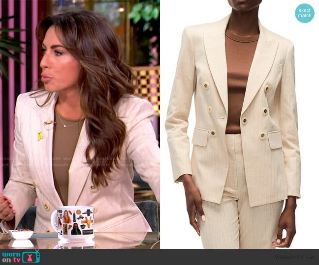 Veronica Beard Gaya Dickey Jacket worn by Alyssa Farah Griffin on The View