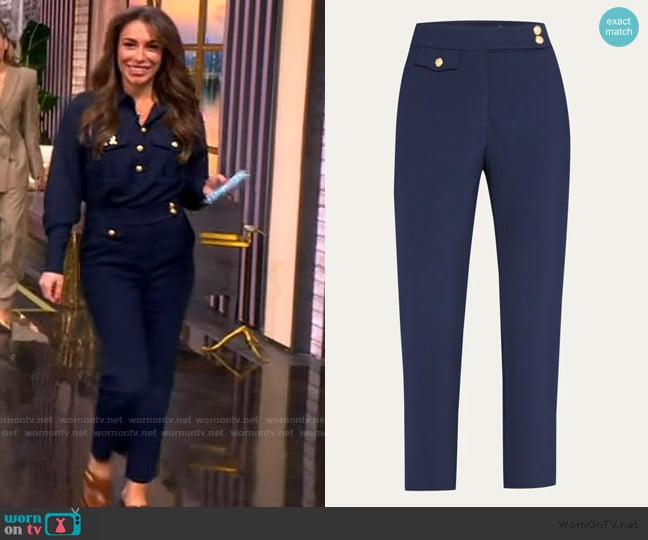 Veronica Beard Renzo Straight Crop Pants worn by Alyssa Farah Griffin on The View